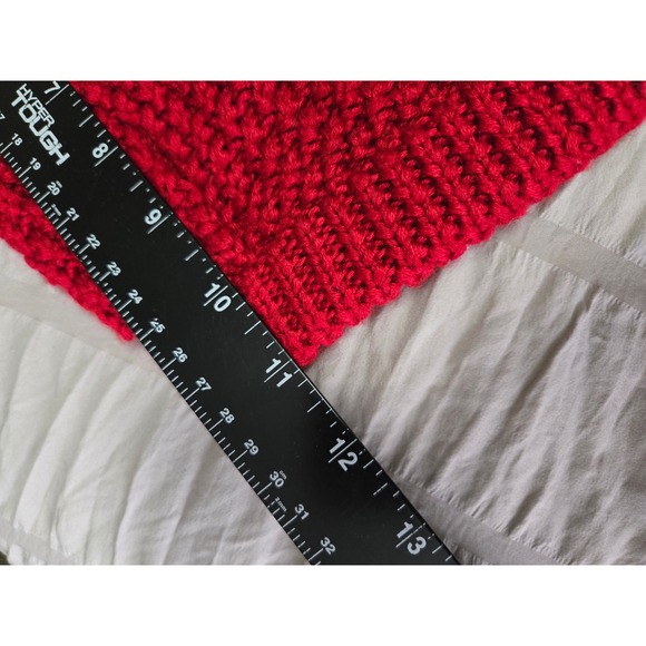 Chicos Women's XL Red Knit Button Front Cardigan Sweater Wool Blend Chico's 3 - Picture 7 of 9